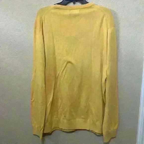 Men’s Navtech by Náutica V-Neck Sweater B2 Size XL Yellow - Picture 6 of 10